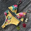 Hot Sexy Wąż Drukuj Bikini 2019 Samice Swimsuit Kobiety Stroje Swimweear Thong Push Up Bikinis Set wysokiej talii Garnitury do kąpieli