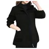 سترات نسائية 2023 أزياء الجيش الأخضر النساء الأكمام الطويلة سترة Windbreaker جيوب باركا Cardigan معطف الخريف ملابس خارجية#35