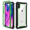 Custodia per telefono ibrida antiurto 3 in 1 Custodia per armatura resistente Staffa di copertura con clip posteriore per iPhone 11 12 XR XS MAX Samsung S10 S20 S21 S8 S9 + 13 pro