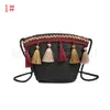 3styles Weaving Tassel Shoulder Bag Handbag Vintage Messenger Bag Crossbody Bags for Women Beach party Bag