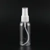 60mlのサニタイザースプレーボトルの空の手の洗いボトル2ozのペットプラスチックミストスプレーポンプバイアル消毒噴霧器
