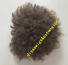 120 g hohes Afro-Pferdeschwanz-Kordelzug-Chignon-Haarteil, kurzes menschliches, verworrenes, lockiges Kunsthaar, Dutt, Hochsteckfrisur, Clip-in-Haarverlängerungen