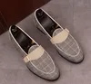 2024 Suede Leather Men Loafer Shoes Fashion Slip On Male Shoes Casual Shoes Man Party Wedding Footwear Big Size 37-44