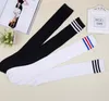 Knee Thigh High Socks Stretchy Stripe Tube Stocking School Uniform Socks for teen women Costumes Cosplay Anime Accessories colorful