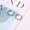 Punk Small Circle Hoop Earrings For Women Gold Silver Chain Statement Earrings Jewelry Metal Geometric Fashion Earring Wholesale