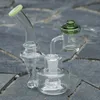 Gekleurde Dual Directional Airflow Smoke Glass Carb Cap met holle binnenbuizen voor platte topkwarts Banger Nail Spinner hebben twee benen 767