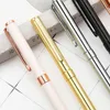 0.5mm Gels Creative Metal Gels Stylos Noir Encre Business School Office Bureau De Noël Anniversaire Anniversaire Hotel Party Fournitures