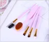 5 pezzi/set pennelli per trucco in fibra artificiale oro rosa viola blu pennelli fatti a mano strumenti di bellezza multifunzionali libera la nave 50