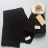 Heiße Modemarke Baby Mädchen Wintermütze Schal hochwertiger warmer Schal Hutanzug Vollstrickmütze Kinderhüte Kinder warme Beanie-Anzüge