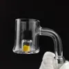 25mm CAD quartz banger smoking accessories thermochromic bucket core rvan shore Nail with Yellow Domeless Quartz Nails for Glass Water Pipes