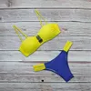 New solid color pineapple swimwear two piece quick dry High elasticity swimsuit women bathing suit backless bikini sexy bra8879398