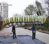 Parade Performance Lighting Opblaasbare Caterpillar 3M / 5 M LED Insect Dierlijke Mascotte Caterpillar Marionet voor Stage Show