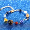 Fashion-jewelry eight planet ball beaded bracelets natural agate bracelets special wholesale for wome0n hot fashion