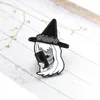 Classic Witch Image Brooch Basic Witch with Phone and Flower Crown Enamel Pin Denim Backpack Tshirt Badge Halloween Punk Gifts5328433