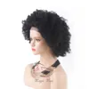 Free Shipping Short Afro Kinky Curly Human Hair Wigs Brazilian Lace Front Human Hair Wigs Glueless 130% density Short Bob Full Lace Wigs
