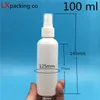 100 pezzi / lotto spedizione gratuita 10 20 30 50 60 100 ml bottiglie di profumo spray di plastica bianca contenitore cosmetico vuoto