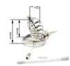 Paslanmaz Çelik Erkek Iffet Kemeri Silikon Ile Üretral Kateter Eğri Cock Kafes Cihazı ARC Baz Yüzük Seks Oyuncakları Ürünleri 11D