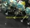 Nuovo stile alla moda sfondo da parete con fiori per matrimoni, decorazione floreale per matrimoni, decorazioni per il backstage del ricevimento per la decorazione del palco del matrimonio710