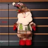 Jul Santa Claus Snowman Dolls Navidad Figurens Juldekorationer för Home New Year Enfeites De Natal Merry