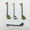 100 unids/lote, colgante de aleación de palo de Golf, joyería Retro, llavero DIY, colgante de plata antigua para pulsera, pendientes, collar, 32x8mm