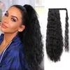 Clip de cabello humano de cola de caballo de caballo de pelo Remy en onda suelta extensión de cola de caballo de cabello humano negro marrón cola de caballo postizo 140g