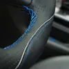 For Ford Kuga Focus DIY Hand-stitched Car Steering Wheel Cover Top Leather319V