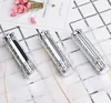 11.1mm Empty Magic Mirror DIY Lipstick Tube Silver Beautiful Flower Handmade Lip Balm Tubes Gloss Containers Makeup Cosmetic SN2411