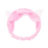 Moda Donna Fasce Cute Cat Ears Fascia per capelli per le donne Ragazza Wash Face Makeup Copricapo Lady Bath Mask Holder Accessori per capelli dc538