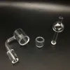 BERACKY 4MM BOTTOM BEVELED KANT GOVAL Quartz Banger Nail With Splash Guard Quartz Insert and Ball Carb Cap Quartz Thermal Banger9758685