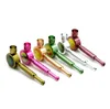 Small metal pipe removable straight rod multi-color mini-filter pipe tobacco