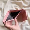 Designer-carteiras curtas bolsas casuais em relevo coração carteira de couro com caixa mulheres luxo rosa carteiras titular do cartão bolsa bag175h