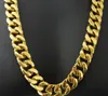 2020 New Mens Gifts Large strong Gold plated high quality 316L Stainless Steel Shiny Huge Cuban Chain Necklace 20mm 280390398716232