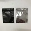 DHL 1000Pcs 10.2*12.7cm Colorful Aluminum Foil Clear zipper Packing Bag Self Seal Food Packaging Bag Resealable pouch