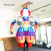 Circus Parade Performance Walking Inflatable Clown Costume 3,5 m Vuxen kontrollerad Blow Up Clown Puppet för Carnival Event