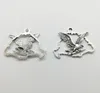 20pcs/Lot Big Eagle Tibet Silver Charms Pendants Jewelry DIY For Necklace Bracelet Earrings Retro Style 42x31mm