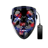 Christmas Mask EL LED Light up Purge Mask for Festival Cosplay Party