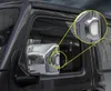 High quality ABS Chrome 2pcs car mirror rearview decoration protection protection cover for Jeep wrangler 2018