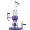 Hoofddienst Glazen Bongs Pyramid Design DAB Olie Rigs douchekop Percolator Waterpijp met 14mm Kom Korte hals Mondstuk XL275