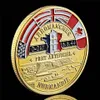 Uitdaging Coin Craft 1944 Great War Verenigde Staten Normandië Victory Allied Military Army Gold Plated Badge