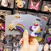 8 Kolory Akcesoria do włosów Kids Barrettes Baby Girls Rainbow Cekiny Hairclips Hairclips Hairclip Cute Hairwear M1397