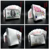 Luxury Gold Foil Dollar Poker Card Set Collection Euro Spelkort Vattentäta pund Pokers med Red Box för gåva 7642675