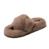 Maggie S Walker 2020 Spring New Fuzzy tofflor Sliders Shoes Soft Comfort Footwear Shoe Cute Winter Fur Home Shoe Casual Shoes Y200706