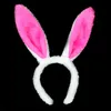 Serre-tête oreilles de lapin de pâques pour enfants et adultes, cerceaux de tête, accessoires de fête Cosplay lapin, Festival, accessoire de cheveux pour filles, décoration de couvre-chef
