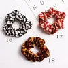 Hair Scrunchies Bands Streamer Tillbehör Kvinnor Tjej Ponytailhållare Elastiska Gummi Toppar Leopard Scrunchie Hårband Headband 20PCS F307C