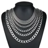 (TN-0022) 55 cm 316L titânio estilo clássico cadeia colares para homens mulheres moda jóias branco ouro cor diferente tamanho