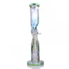 colorful glass water bongs dab rigs downstem perc bubbler dabber chicha smoke accessory luminous bong waterpipe hookahs shisha 30cm tall