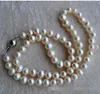 Collier de perles d'eau douce collier de perles d'Ivoire vraie perle de, cadeau de mariage, anniversaire de Lady Gift 18 « »
