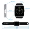 100x Akıllı İzle GT08 Saat Sync Notifier Destek Sim TF Kart Bluetooth Bağlantısı Android Telefon Smartwatch Alaşım Smartwatch