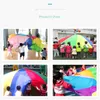 Happymaty 2M/3M/3.6M/4M Diameter Outdoor Rainbow Umbrella Parachute Toy Kindergarten Teamwork Game Toy For Children