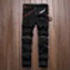 Ankle Zipper Herren Jeans Dünne Gerade Distressed Loch Zerrissene Jeans Männer Schwarz Weiß Rot Dünne Jogger Hosen Männliche Designer Trouser277P